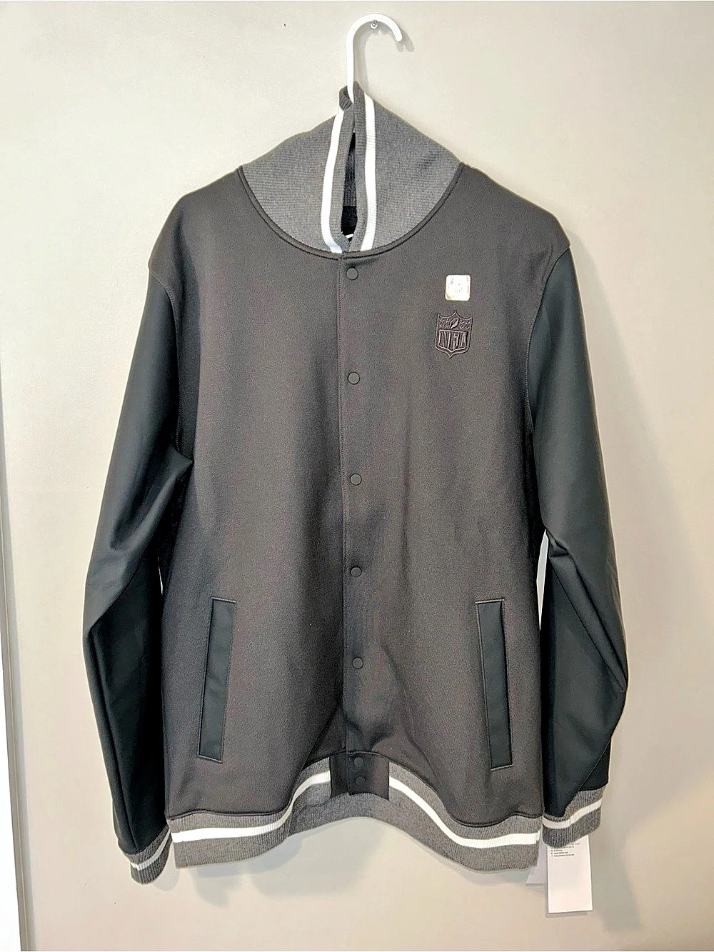 Nike NFL Coaches Jacket Black & Gray Mens Large NWT